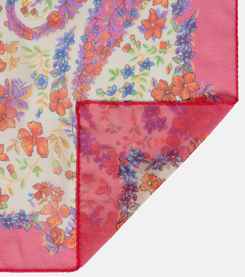 Paisley silk scarf 4