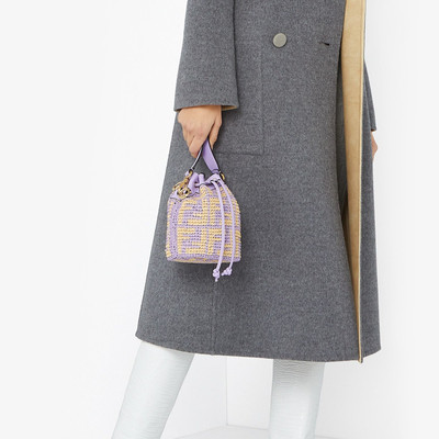 FENDI Lilac raffia mini-bag outlook