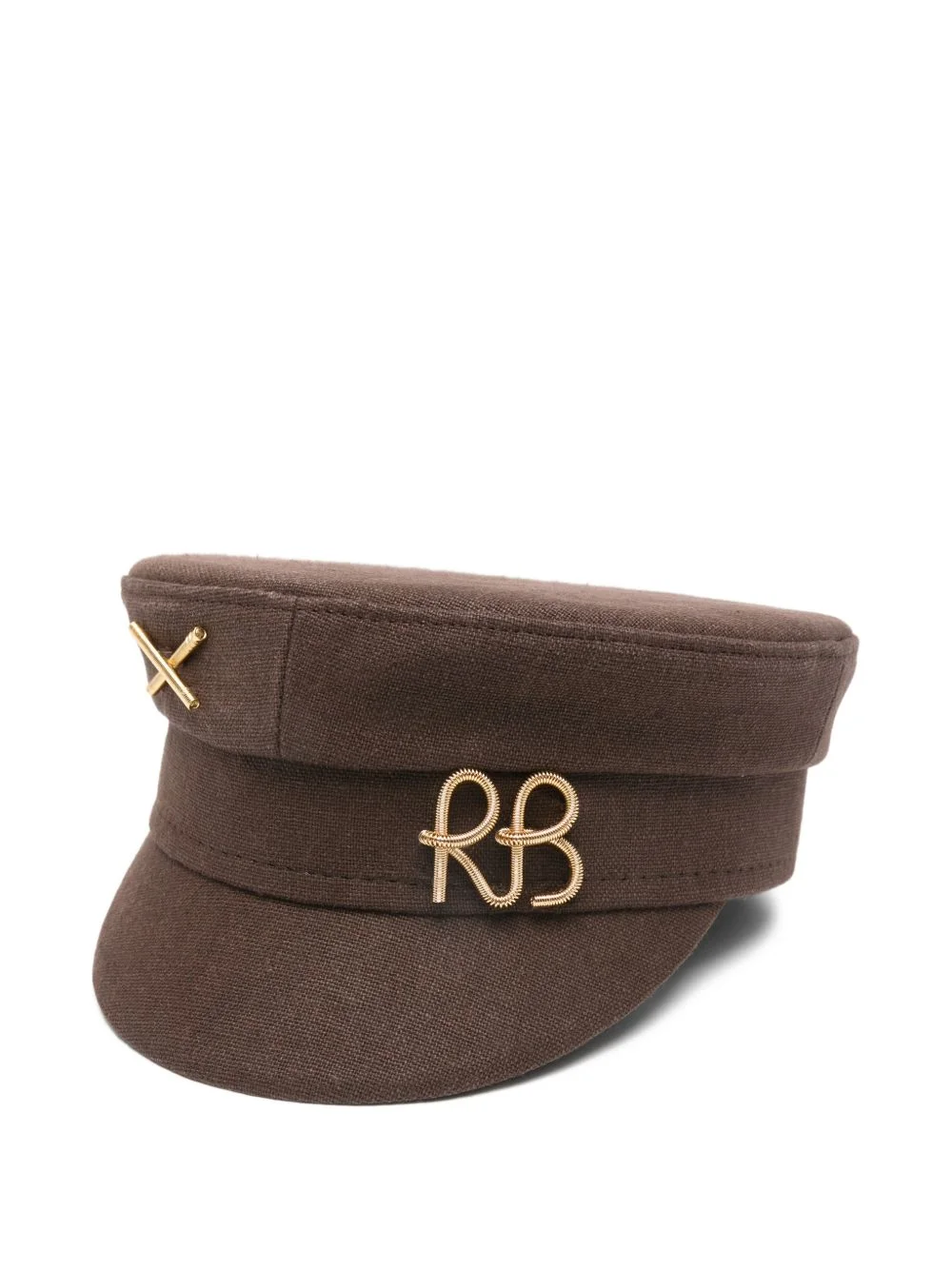 logo-plaque baker hat - 1