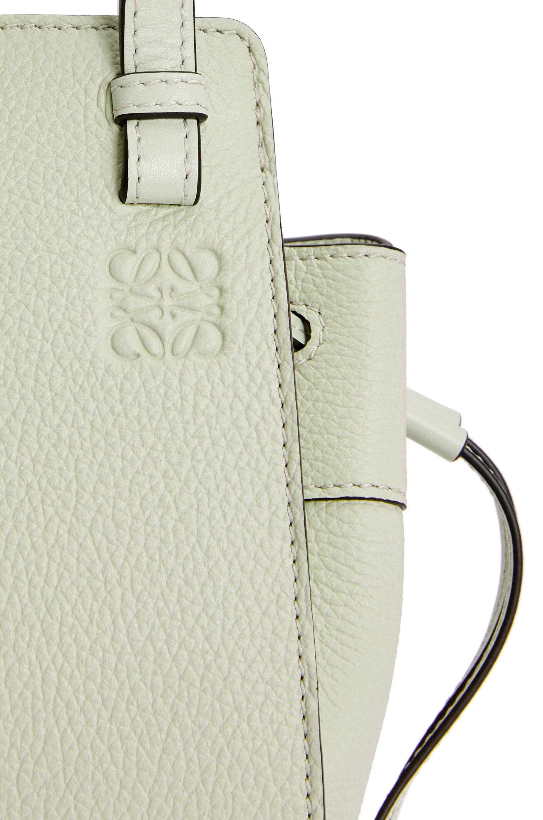 Mini Hammock drawstring in soft grained calfskin - 8