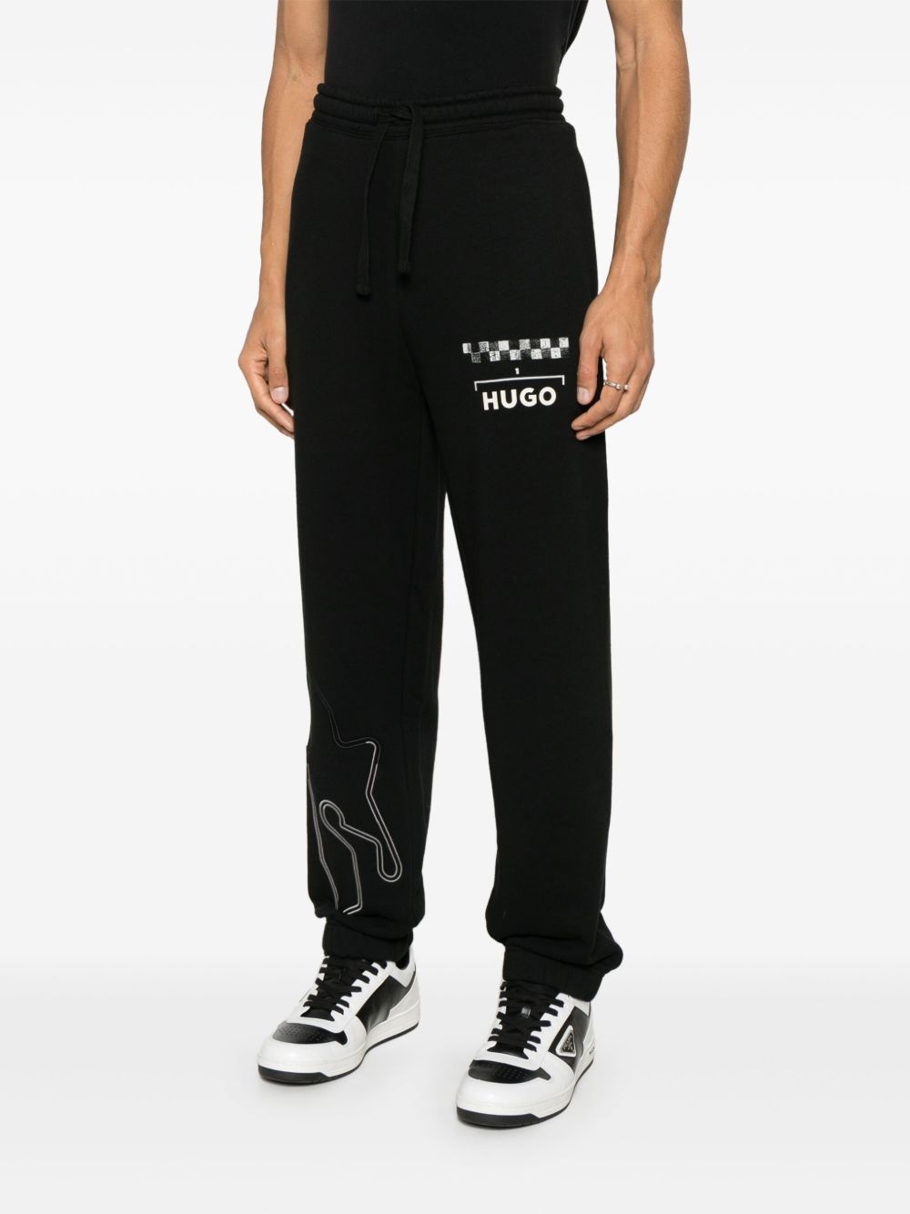 logo-print track pants - 3