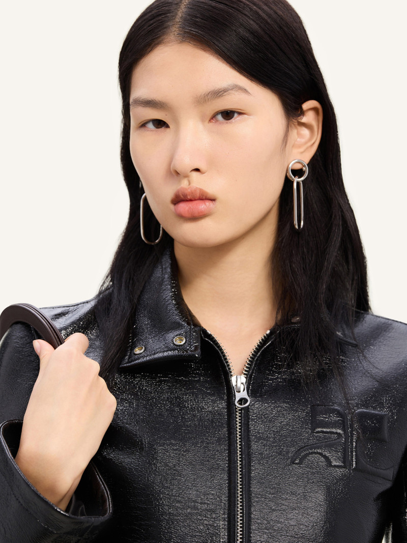 ZIPPED VINYL JACKET 5