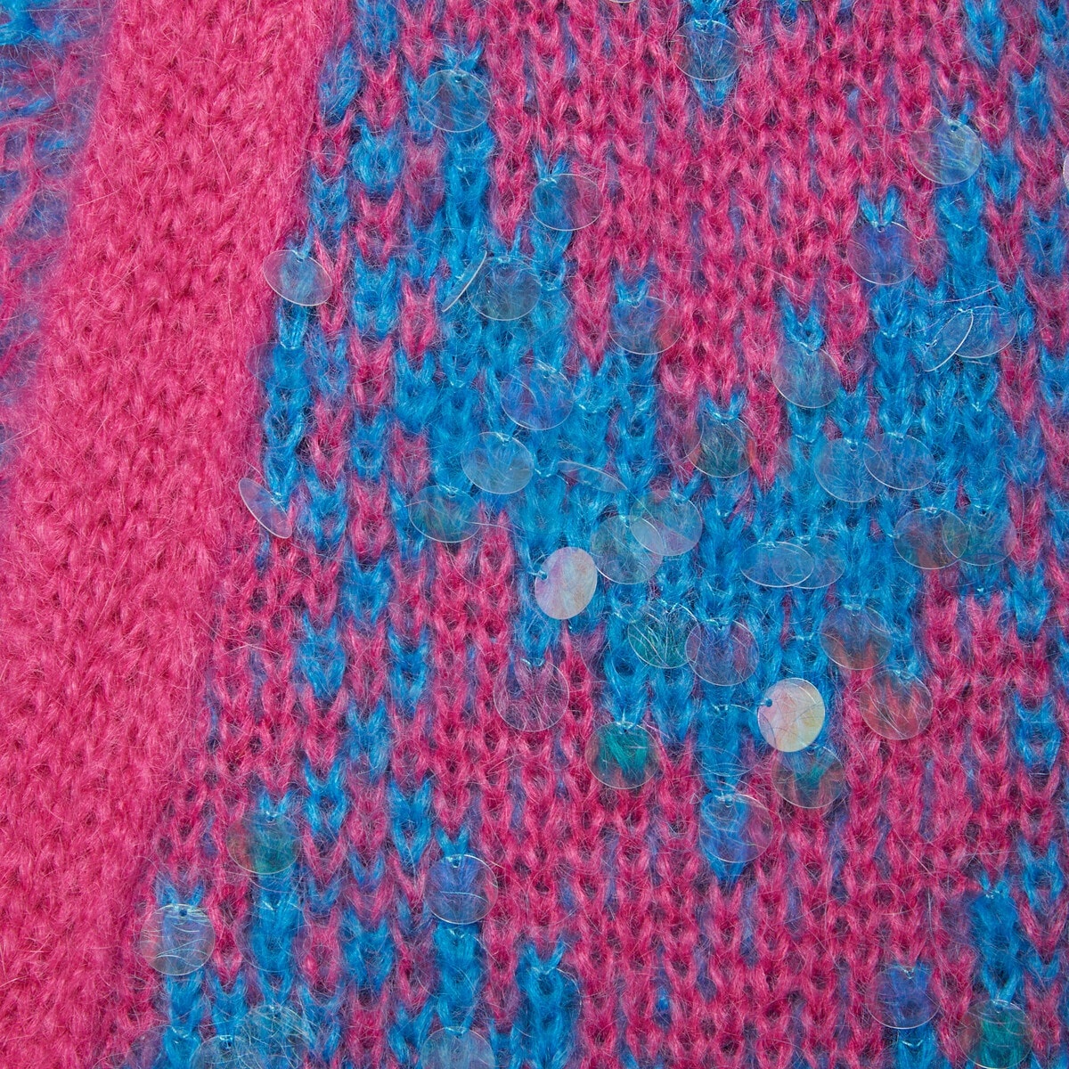 Chevron wool and sequin cardigan - 4