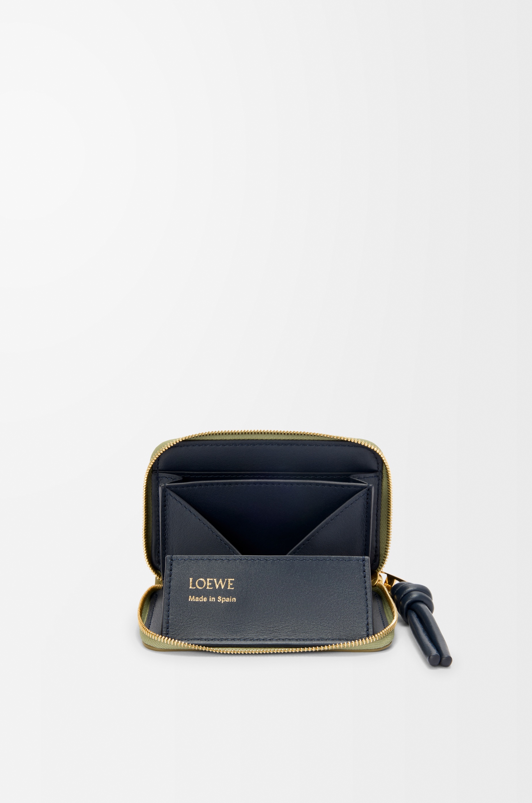 Zipped coin purse in shiny nappa calfskin - 3
