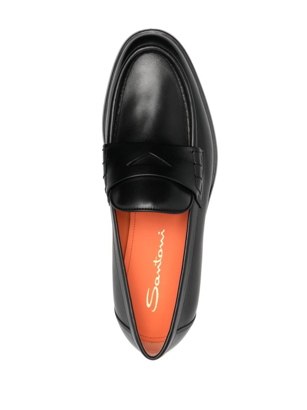 flat leather loafers - 4