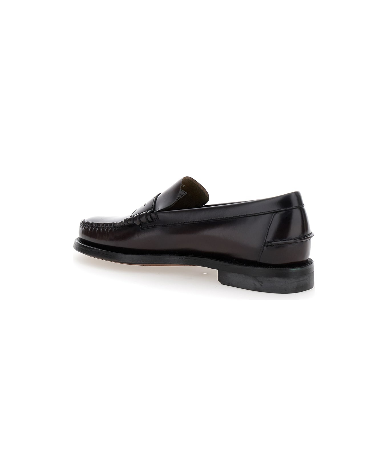 Bordeaux Pull-on Loafers In Leather Man - 3
