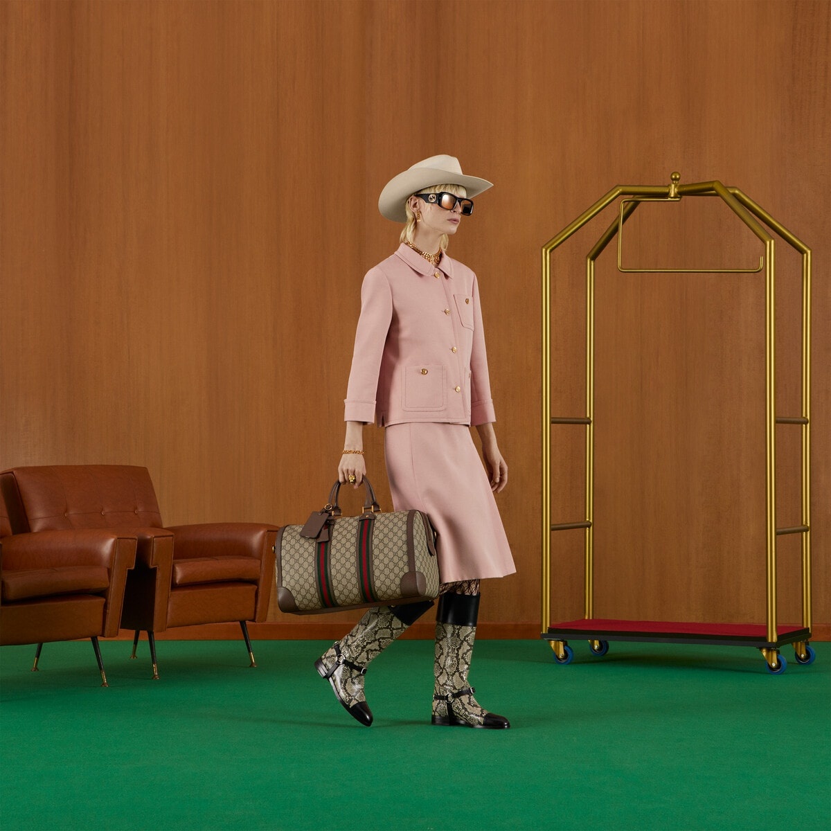 GG medium carry-on duffle - 3