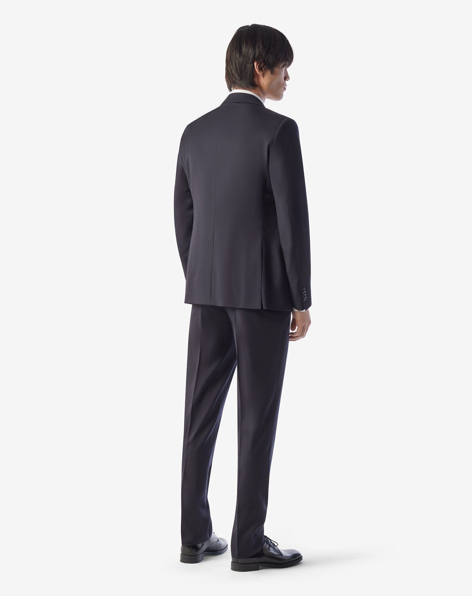 Navy blue pure wool tuxedo - 3