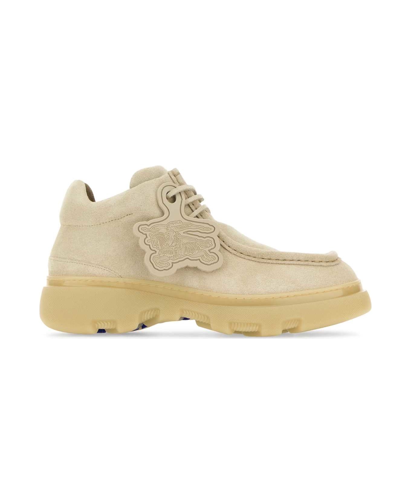 Sand Suede Creeper Lace-up Shoes - 1