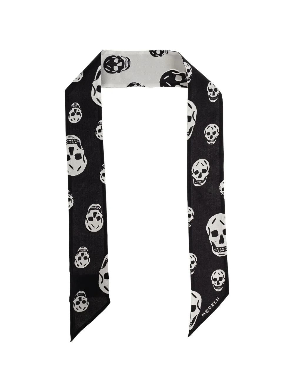 skull-print scarf - 1