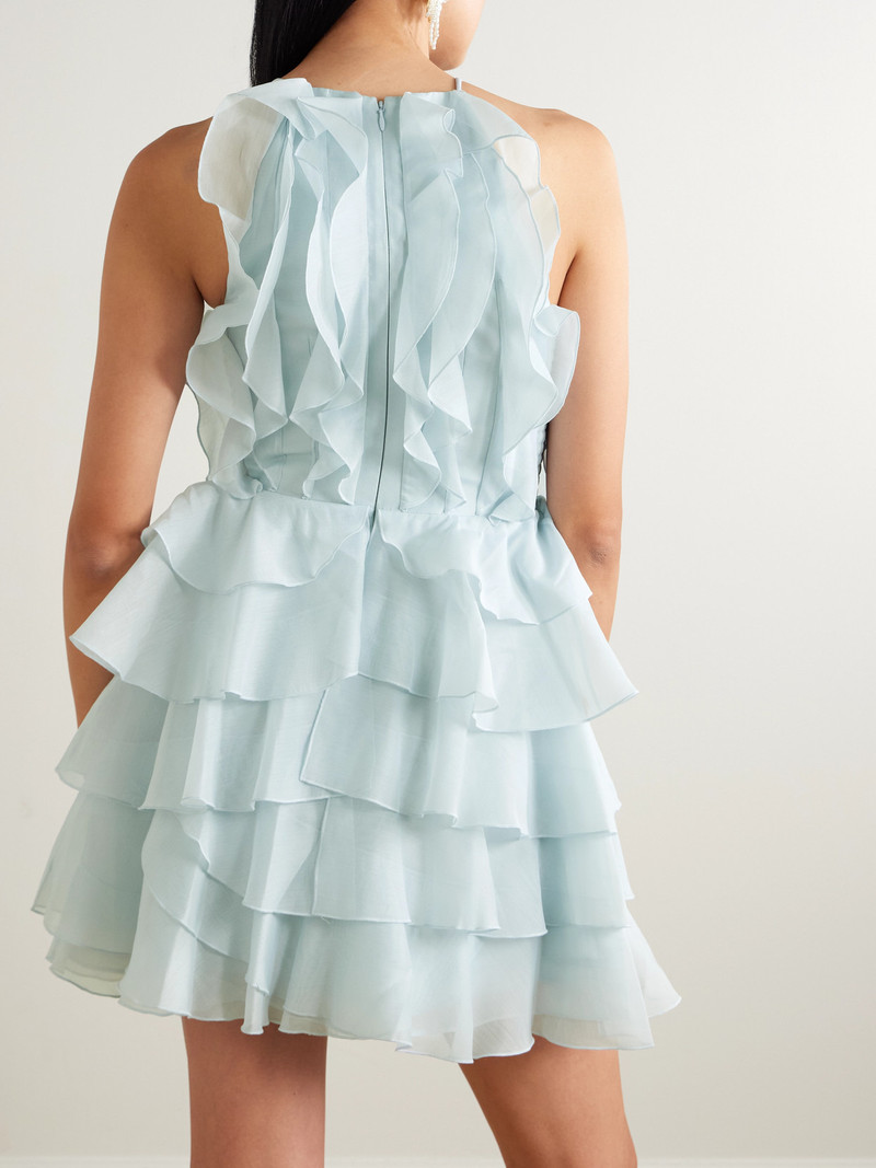 Cleo Embellished Ruffled Organza Mini Dress 3
