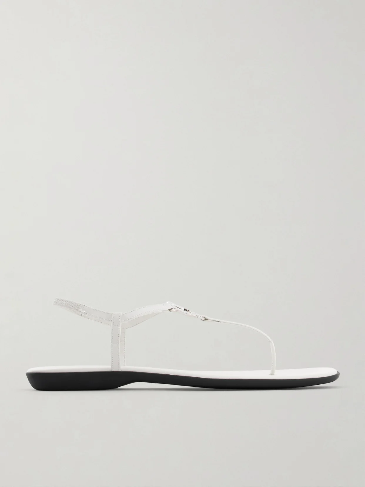 Logo-embellished Leather Thong Sandals - 1