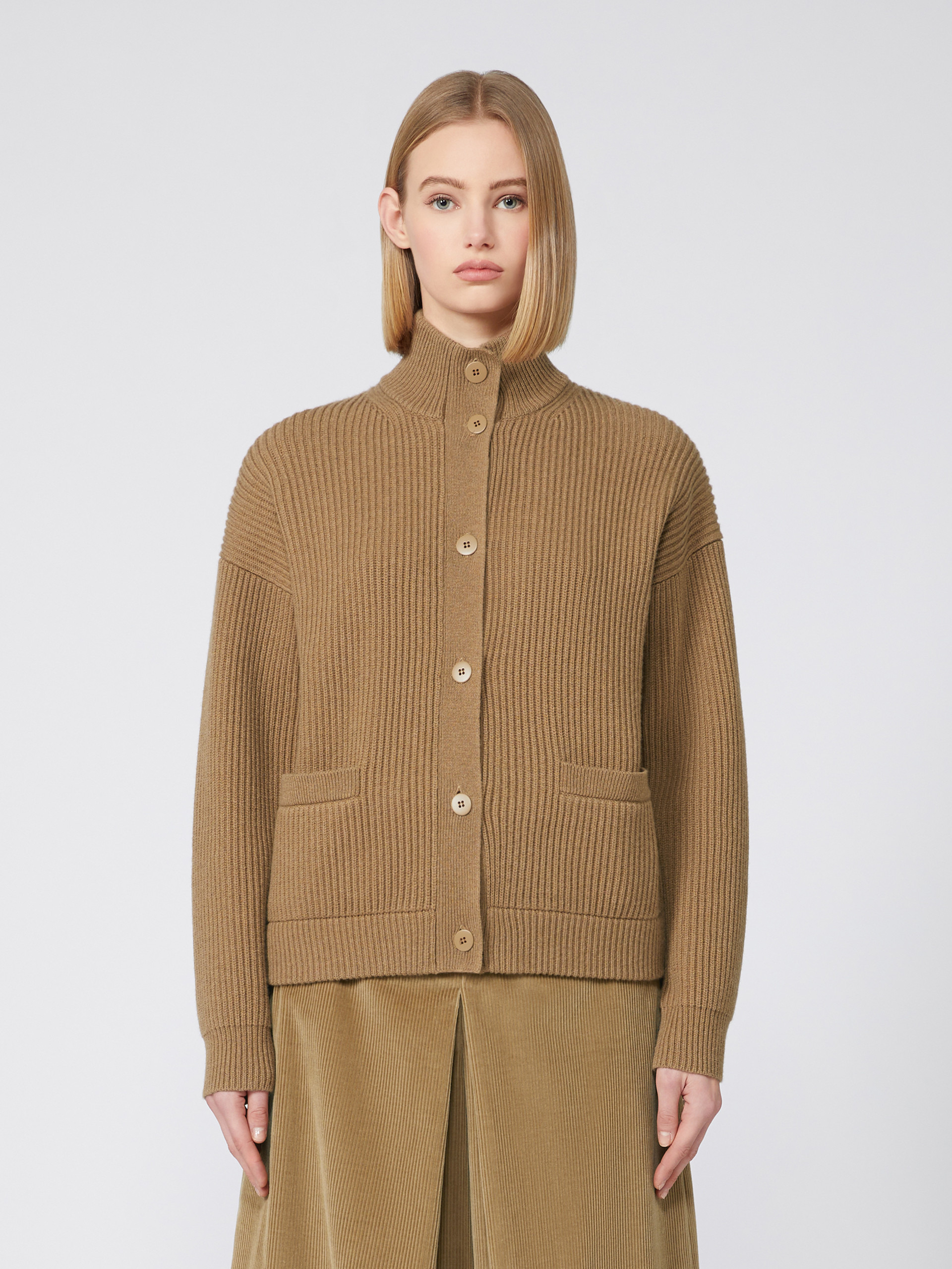 ARTUR Rib-knit wool and cashmere bomber jacket - 3
