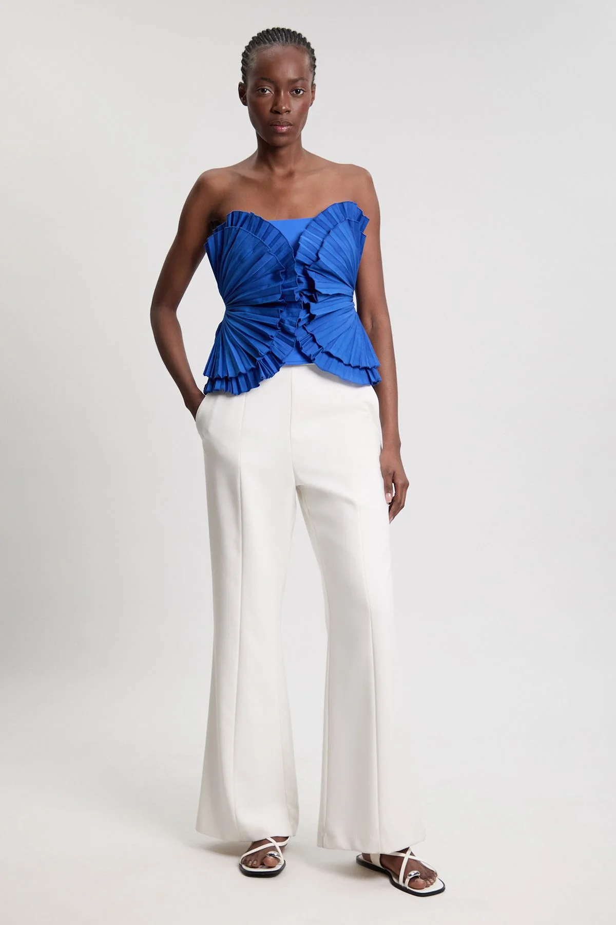 Sleeveless Ruffle Top - 1