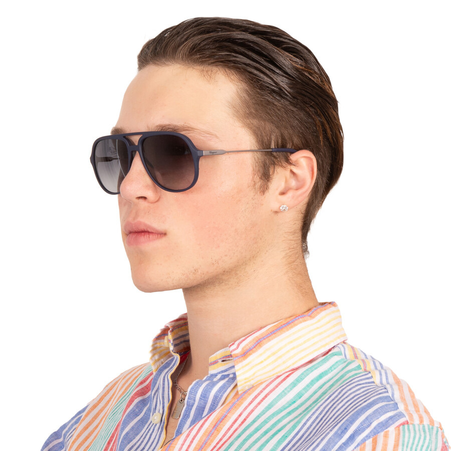 Salvatore Ferragamo Blue Gradient Navigator Men's Sunglasses SF999S 414 60 - 2