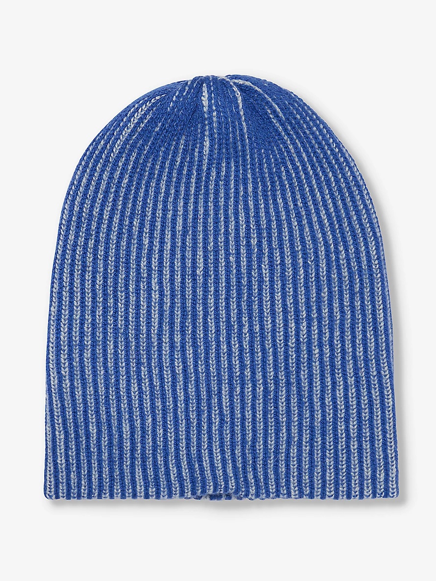 Ribbed-knit cashmere beanie - 1