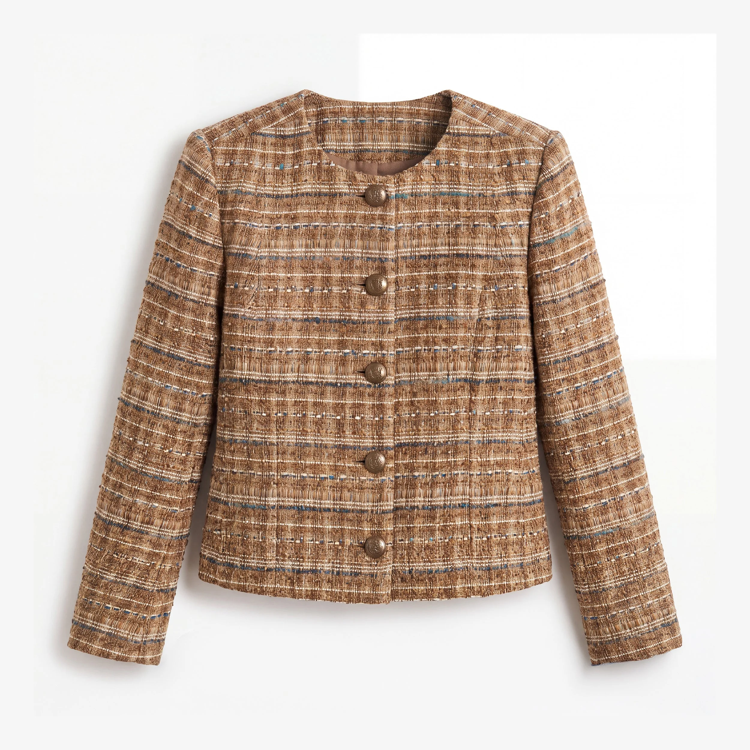 Aniya Crop Jacket - Artisan Weave - 1