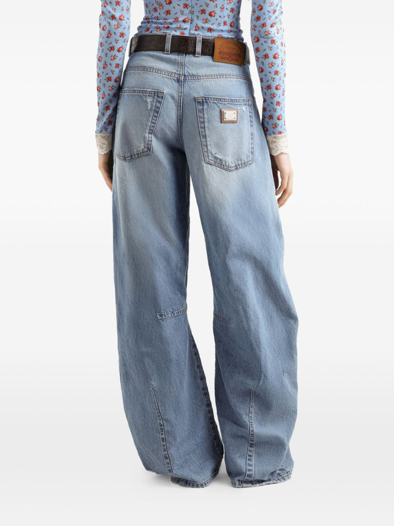 panel distressed jeans 5