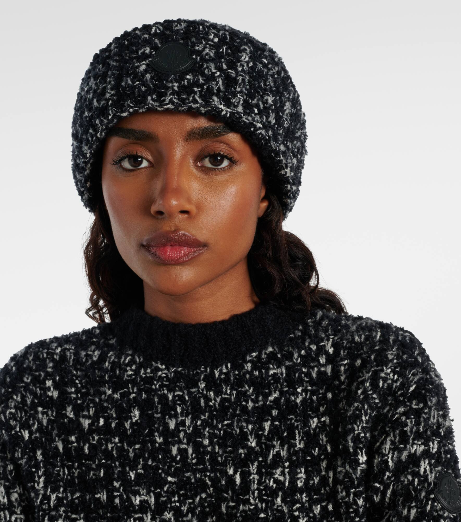Logo wool-blend beanie - 2