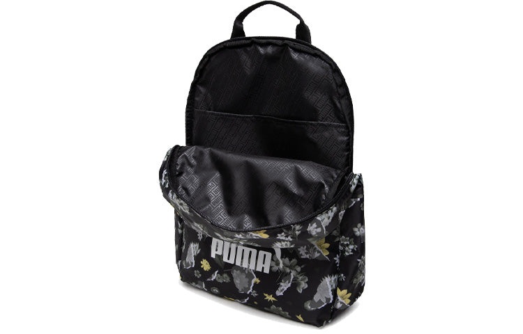 (WMNS) PUMA Core Seasonal Daypack Backpack 'Black White Purple Yellow' 077381-01 - 2