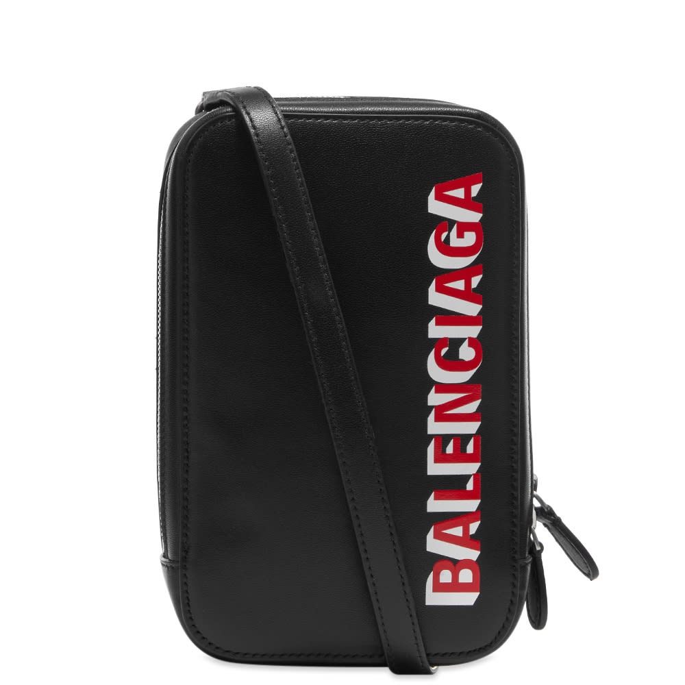 Balenciaga Leather Small Logo Shoulder Bag - 1