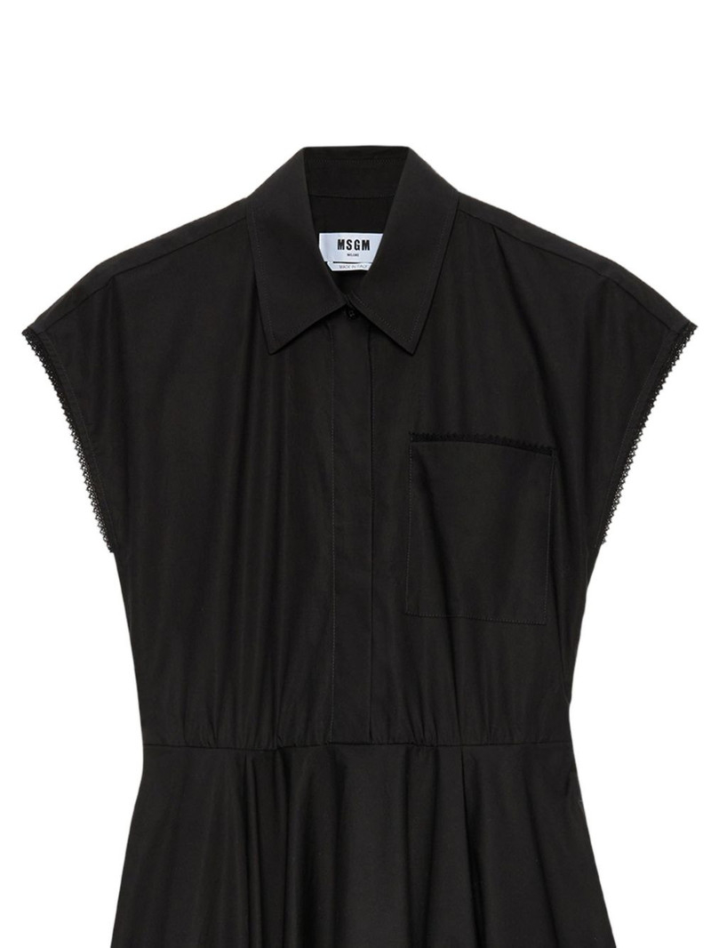 MSGM pocket shirt midi dress outlook