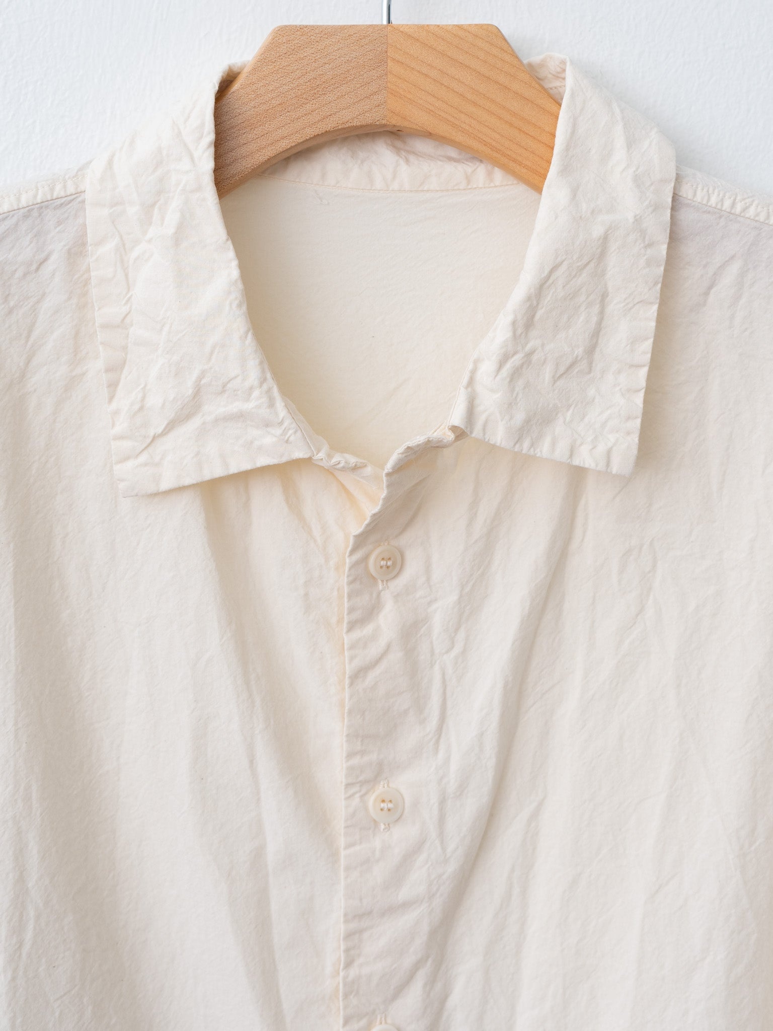 Waga Short Sleeve Shirt L COT - Natural - 7