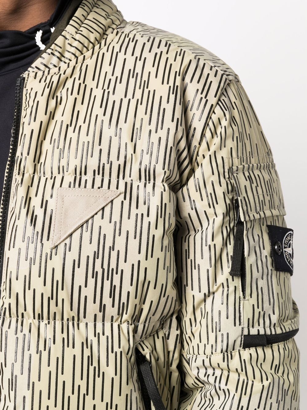 Rain Camo reflective bomber jacket - 5