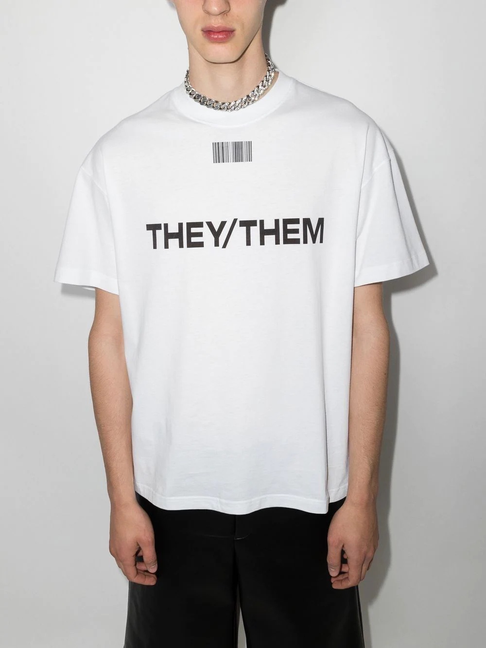 They/Them-print T-shirt - 2