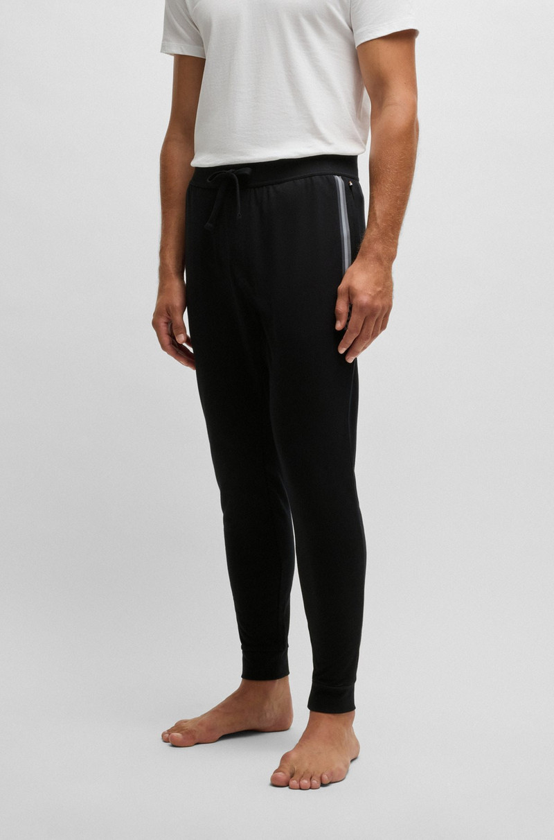 DRAWCORD TRACKSUIT BOTTOMS IN COTTON TERRY WITH LOGO PRINT 2