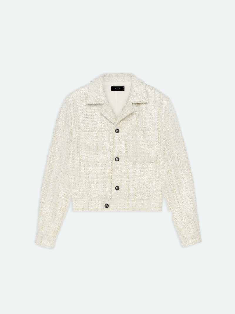 SEQUIN BOUCLE SHIRT JACKET 1