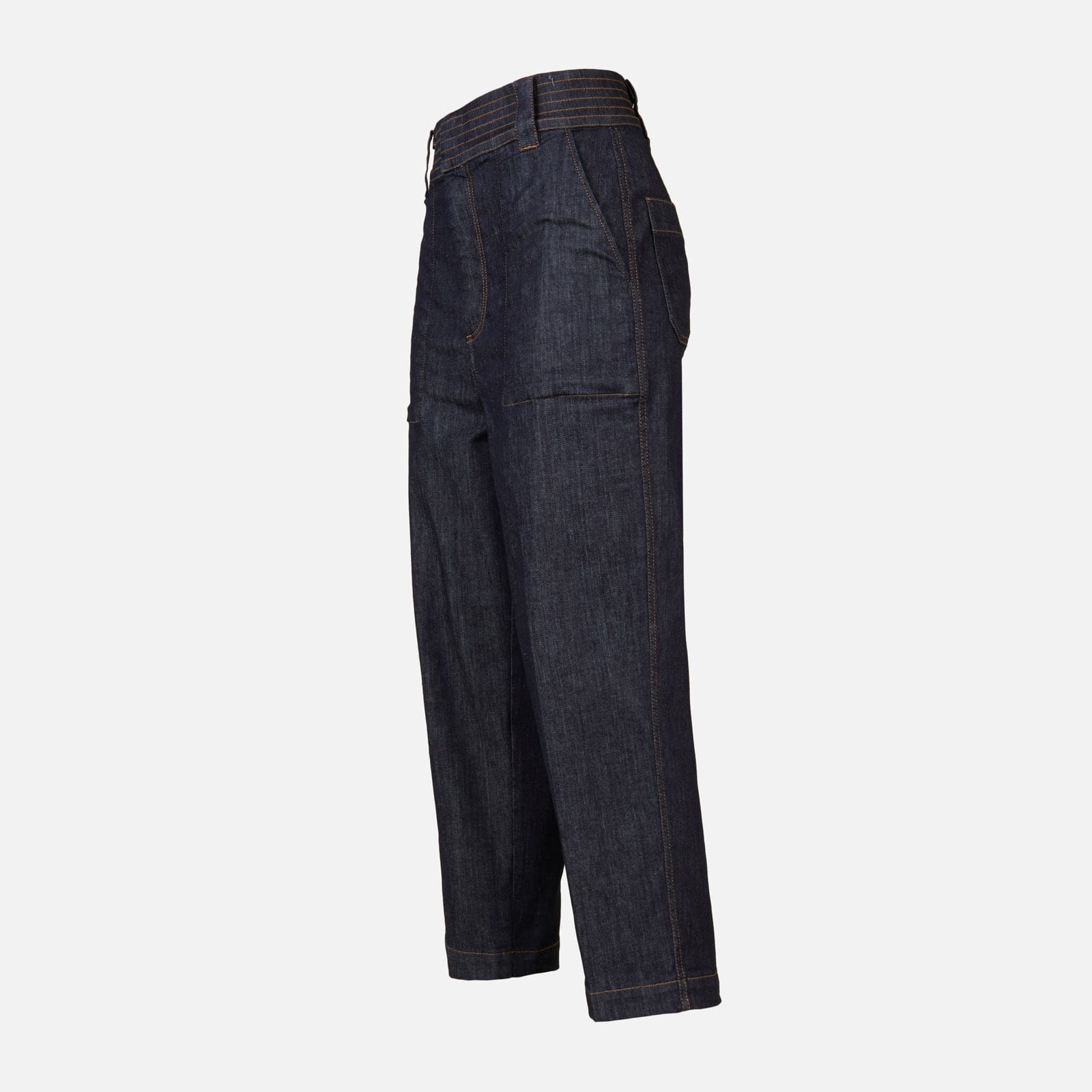 Mom Fit Pants in Denim Blue - 6