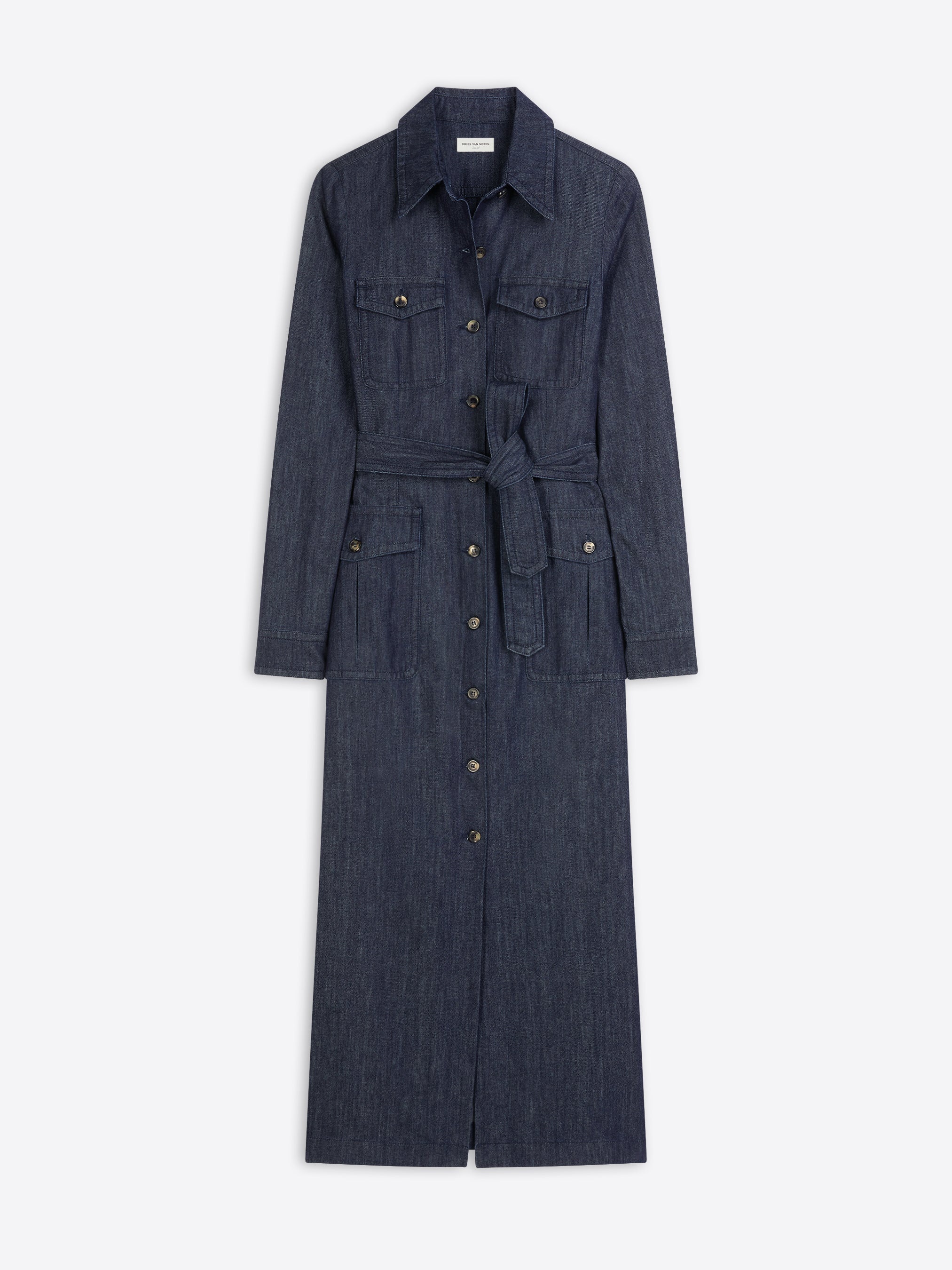 DENIM SHIRT DRESS - 1