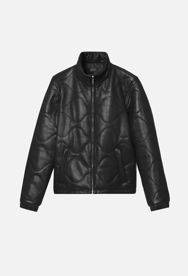 QUILTED LEATHER PUFFER JACKET 1