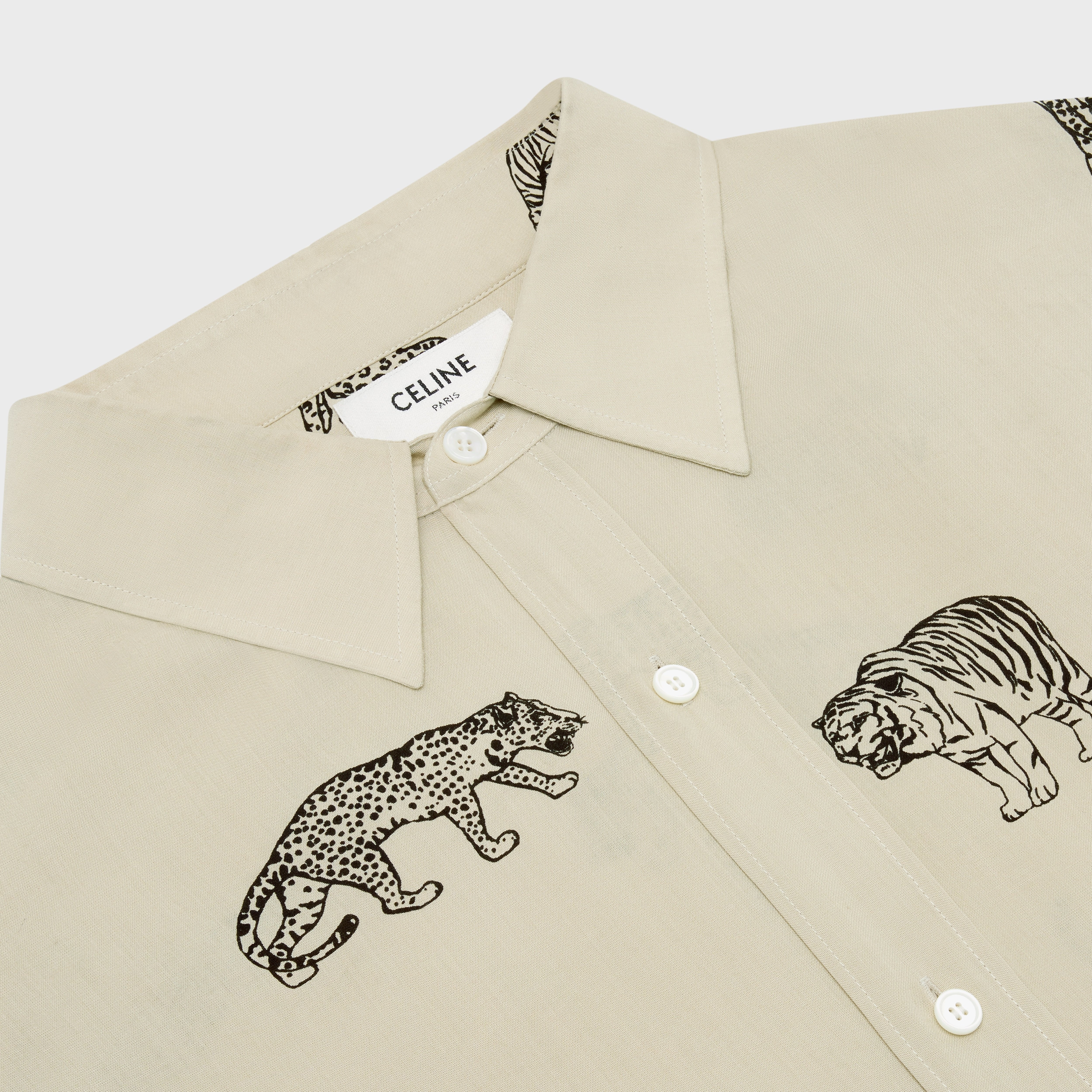PRINTED TAILCOAT SHIRT IN VISCOSE - 3