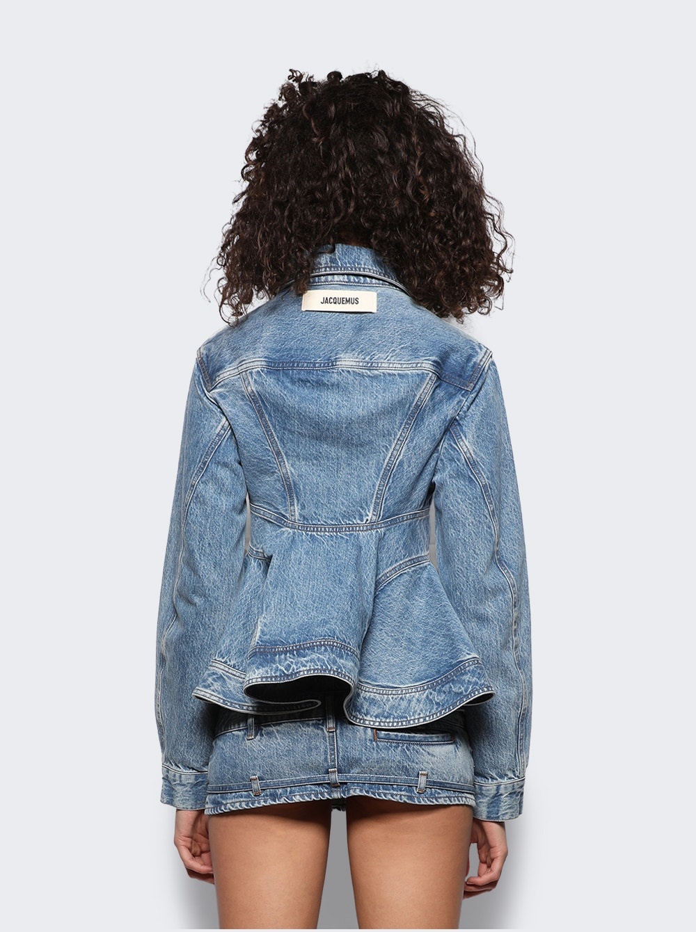 La Veste De Nimes Caraco Denim Jacket Light Blue - 5