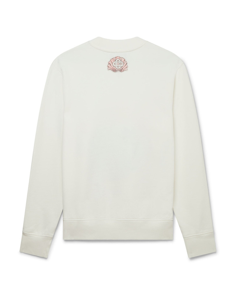CASABLANCA Emblem De Cygne Embroidered Sweatshirt outlook