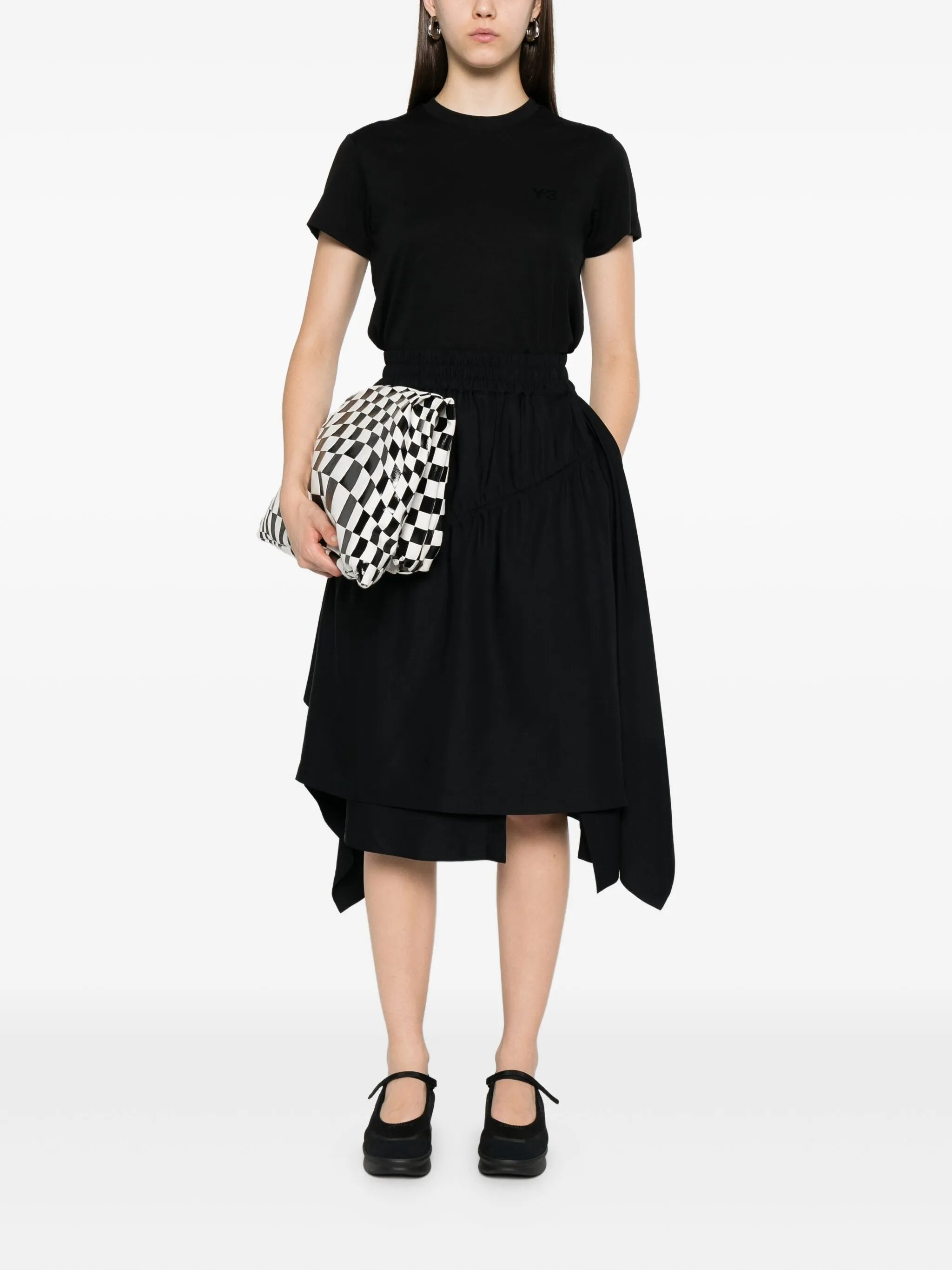 Y-3 Twill Asymmetrical Midi Skirt - 4