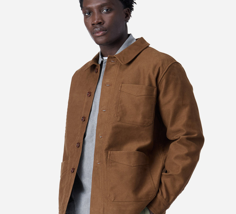 3sixteen French Work Jacket - Brown Moleskin outlook