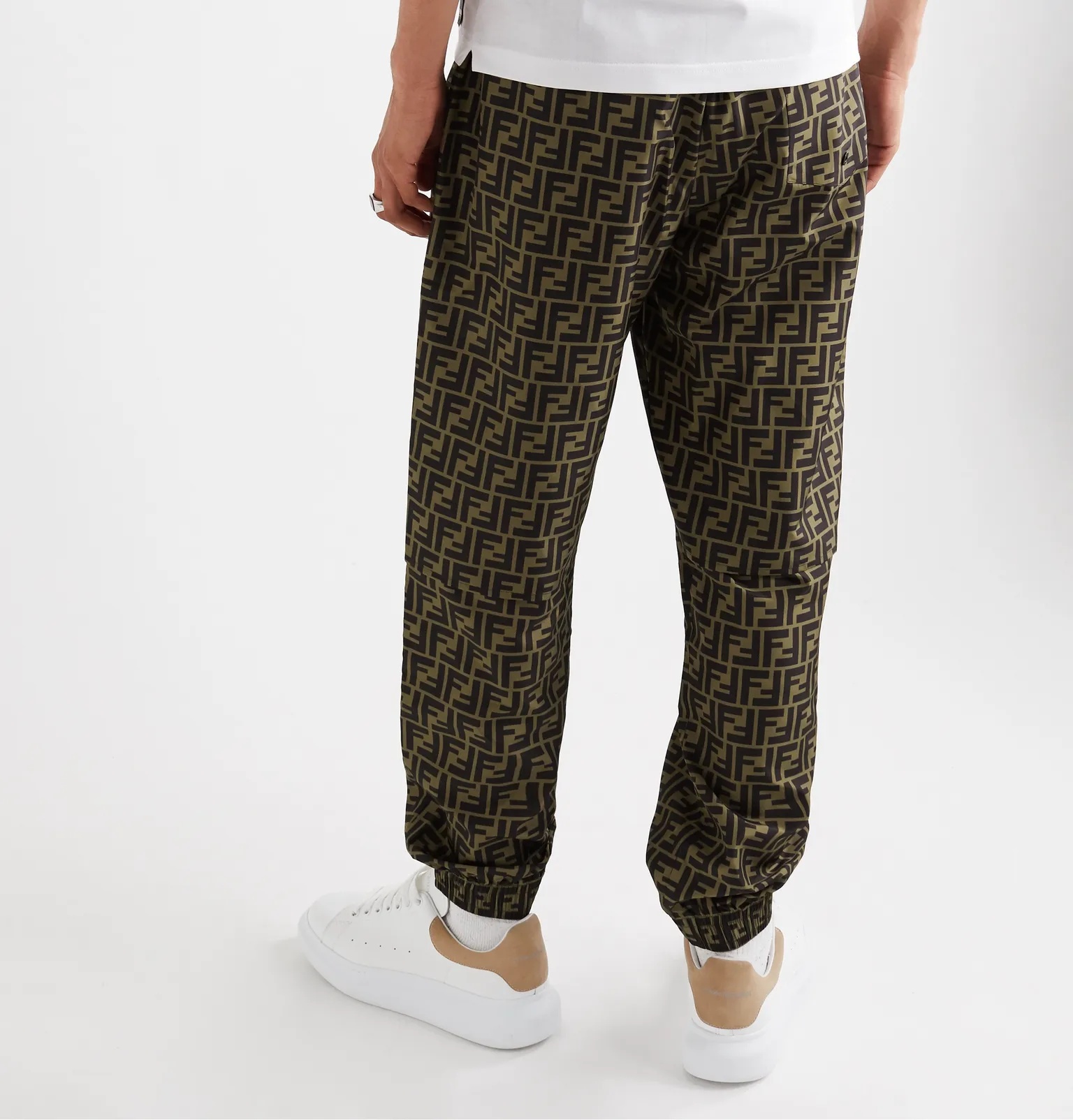 Logo-Print Tapered Shell Sweatpants - 4