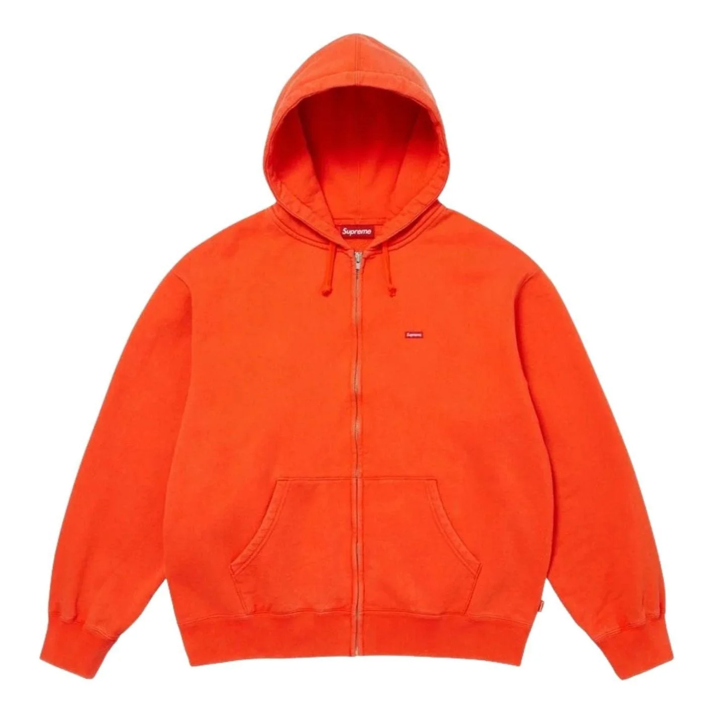 Supreme FW26 Small Box Zip Up Hooded Sweatshirt 'Orange' SUP-FW26-031-ORG - 1