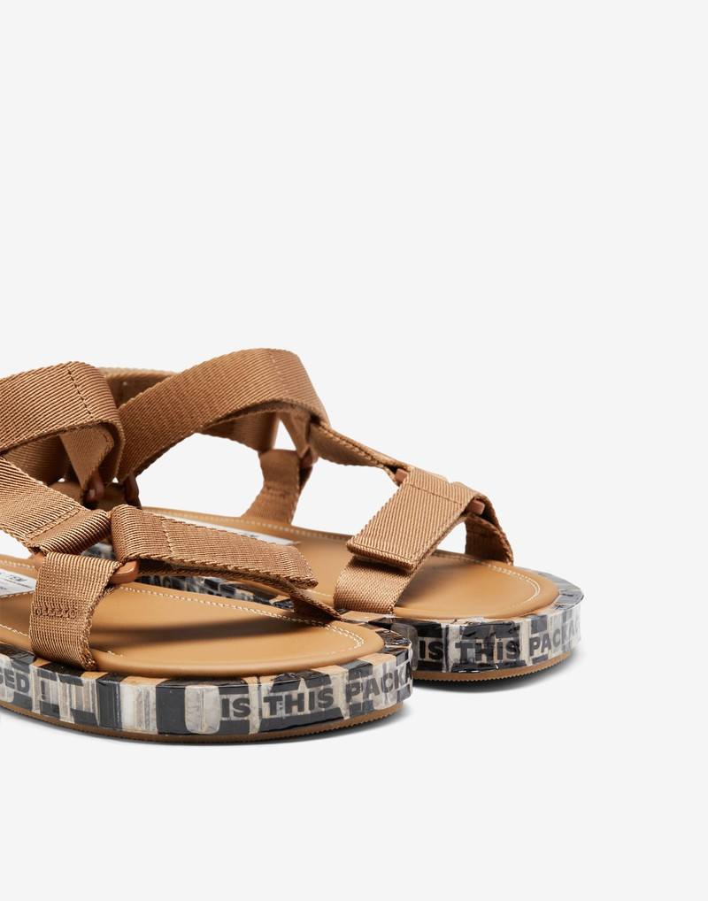 Strapped leather sandals 5