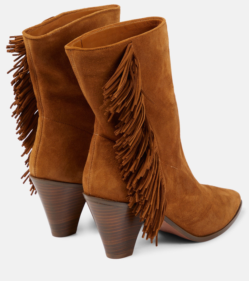 Marfa fringed suede ankle boots 3