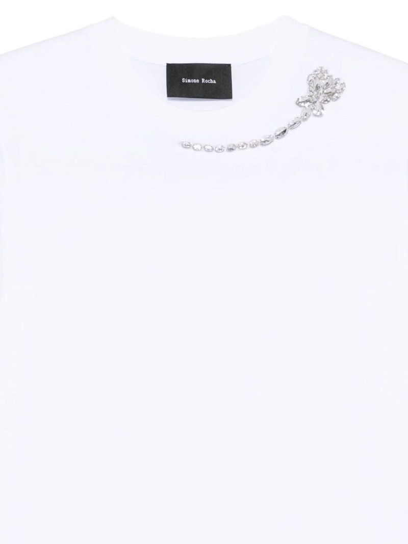 Simone Rocha embellished chain T-shirt outlook