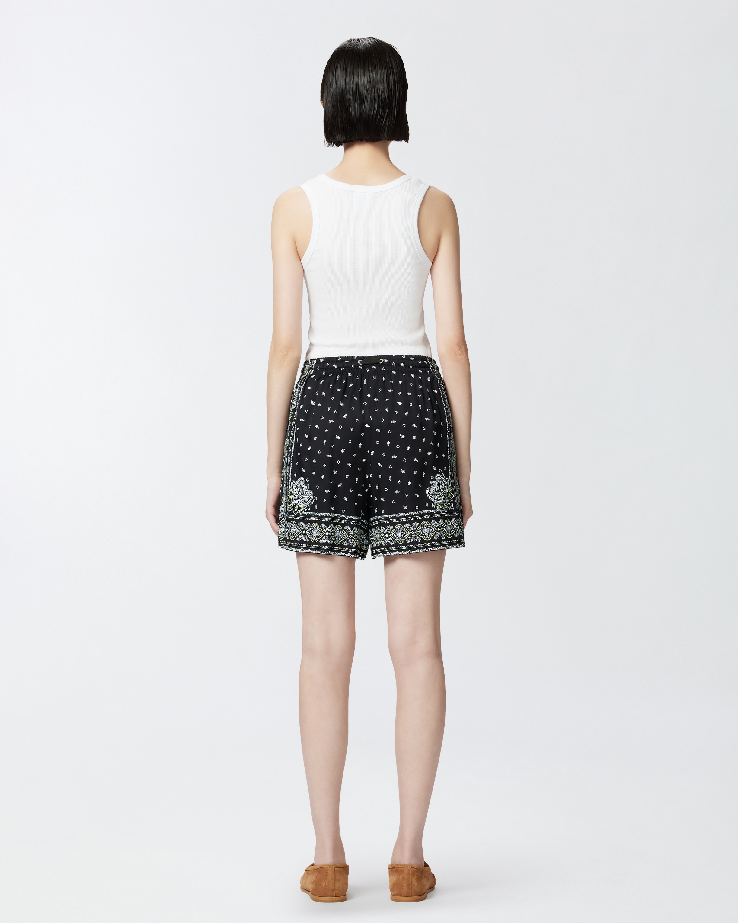 BANDANA PRINT SHORTS - 4
