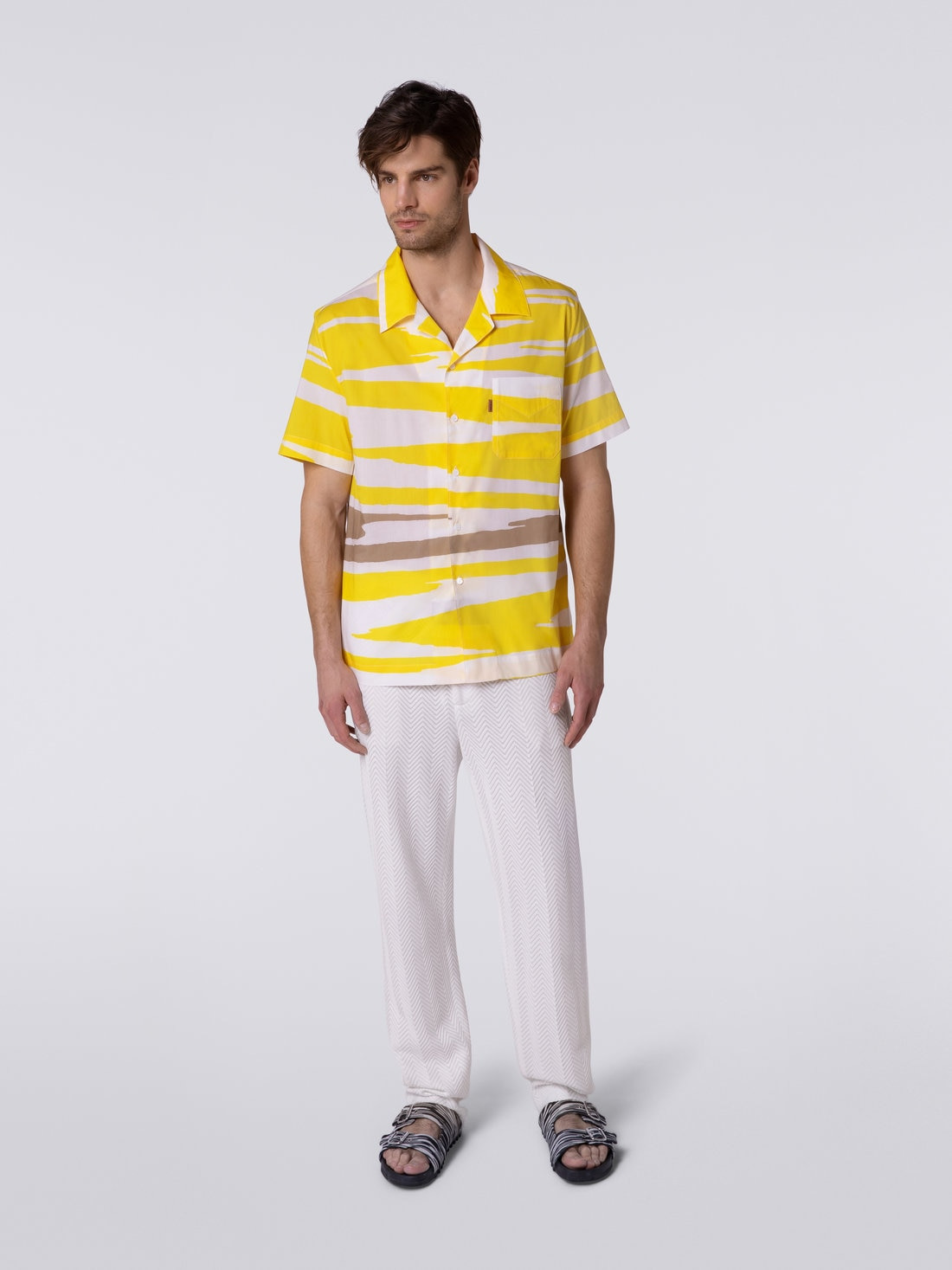 Short-sleeved cotton bowling shirt - 2