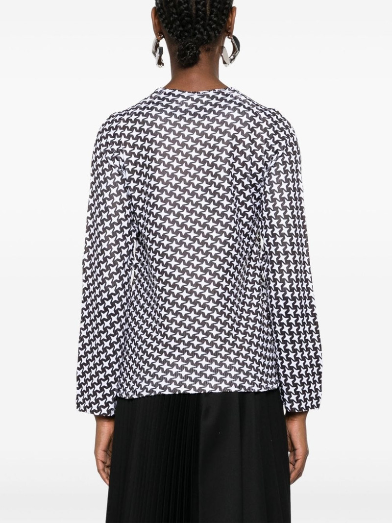 star-print knitted T-shirt 4