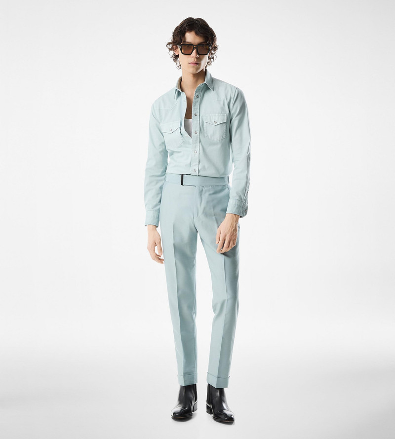 TOM FORD PEACH TWILL WESTERN SHIRT outlook