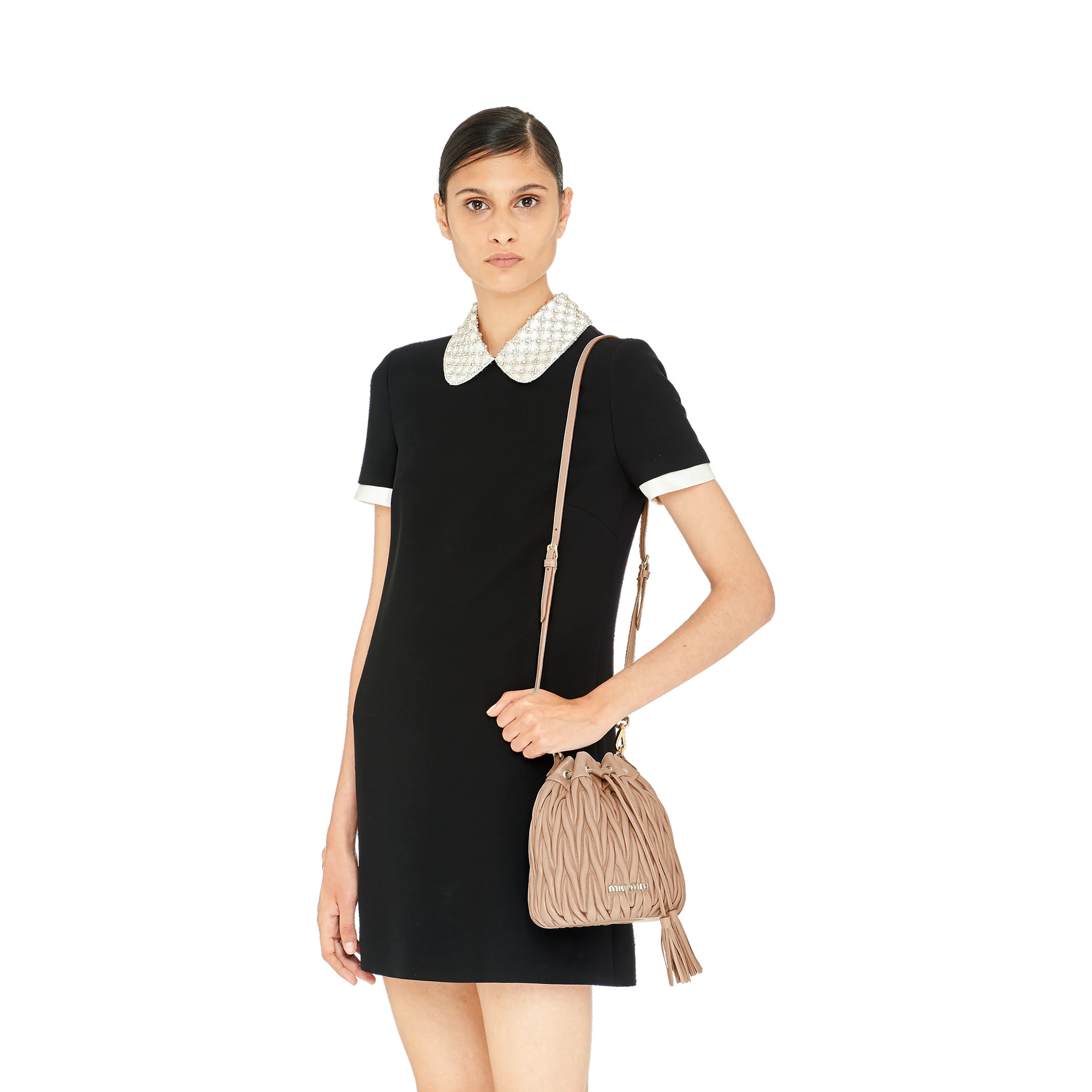 Matelassé nappa leather bucket bag - 3