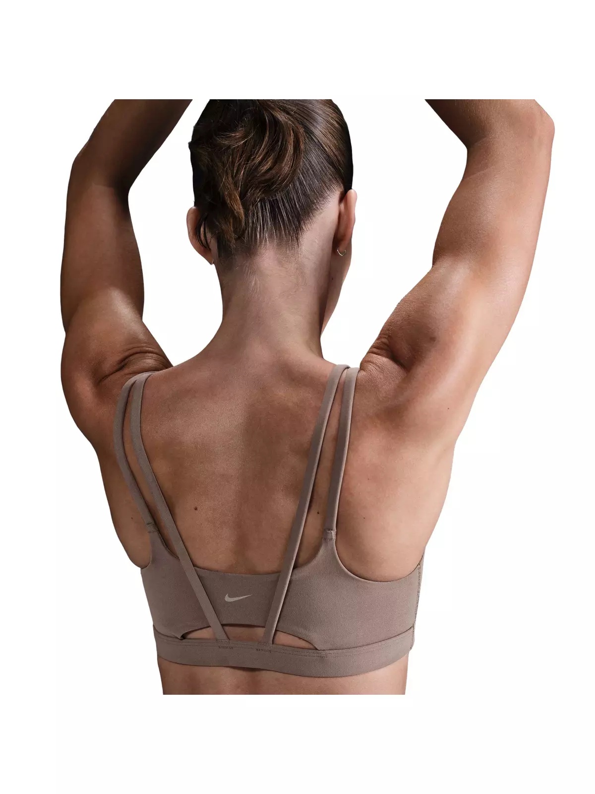 Women's Dri-FIT Alate trace Light-Support Padded Sports Bra -Brown - 2